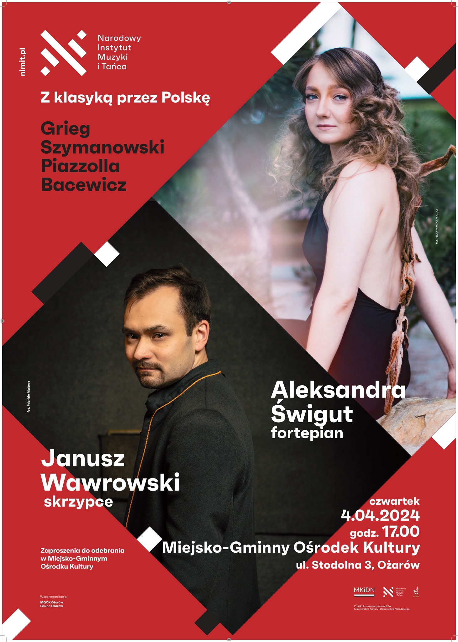 Plakat z klasyką przez Polskę