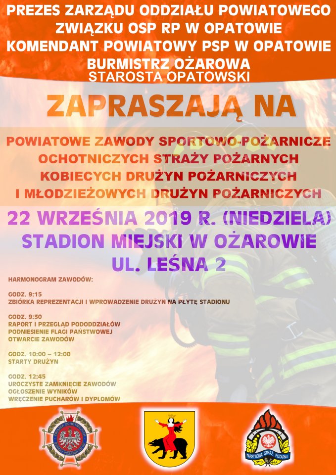 Plakat zawody OSP