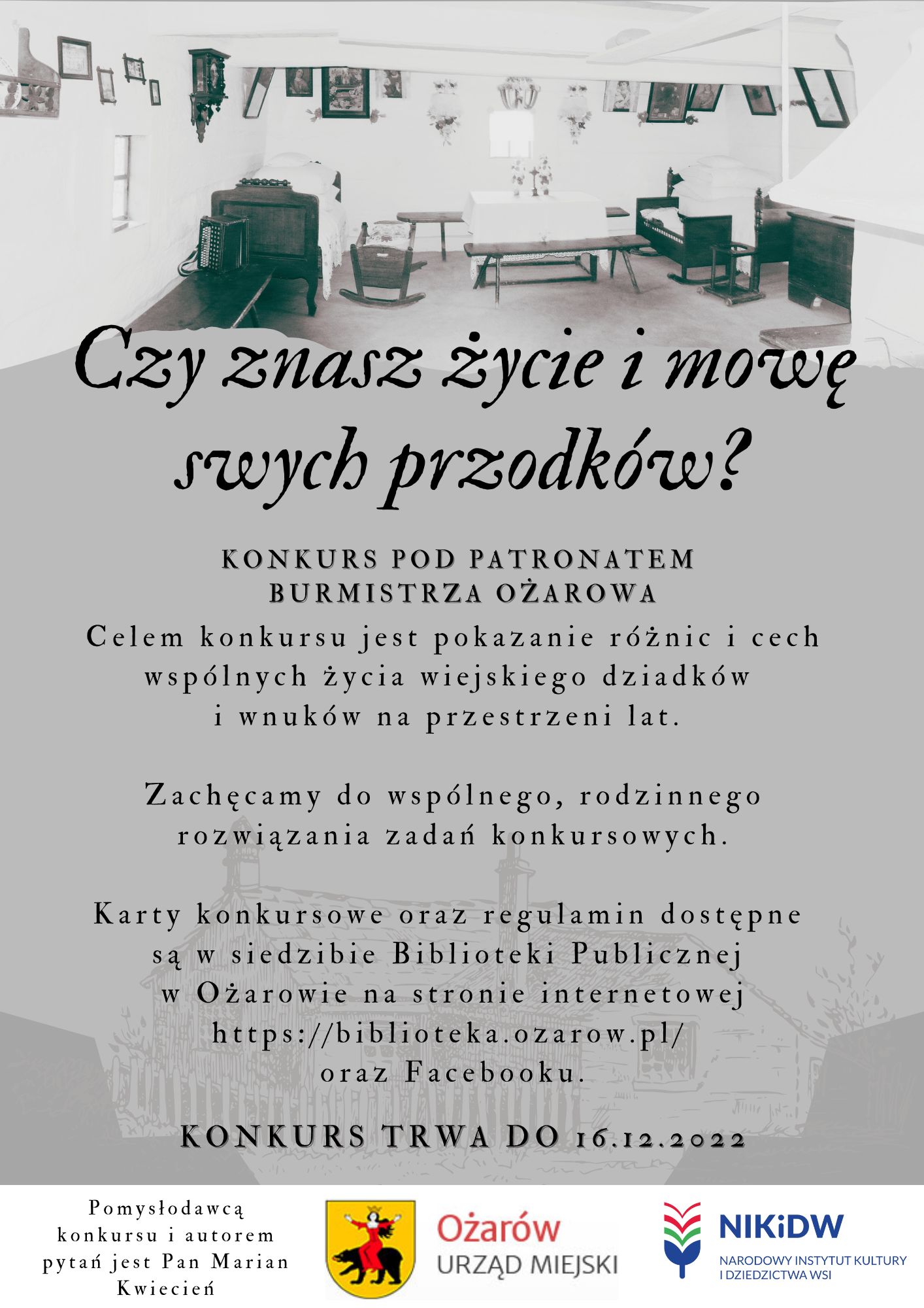 Konkurs biblioteki „Czy znasz życie i mowę swych przodków?” 